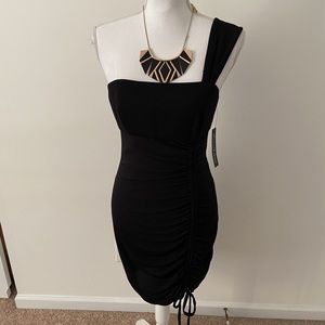 BNWT BLACK One shoulder mini dress